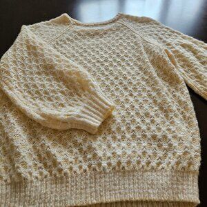 Lily Pulitzer Yellow/White 3/4 Sleeve Sweater